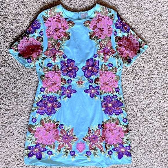 ASOS Dresses & Skirts - ASOS Floral Embroidered Shift Dress | Size 14
